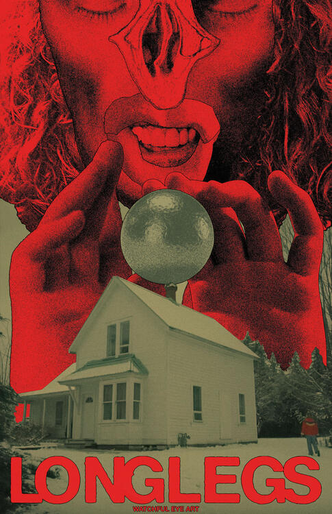 Longlegs, 2024 Photoshop collage, tribute piece.