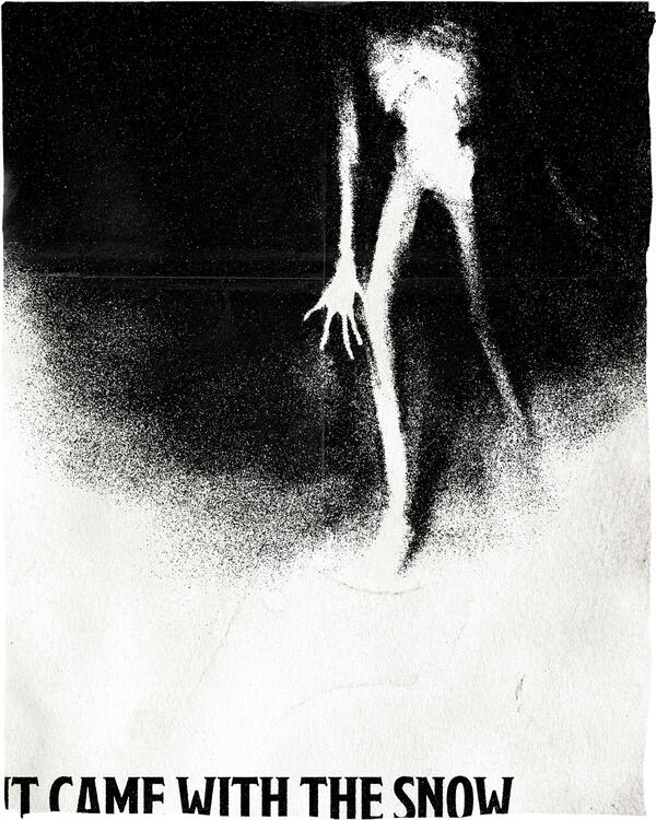 It Came With The Snow, 2023 Photoshop illustration, personal work.