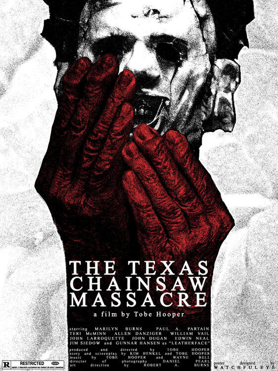 The Texas Chainsaw Massacre, 2023 Photoshop collage, tribute piece.