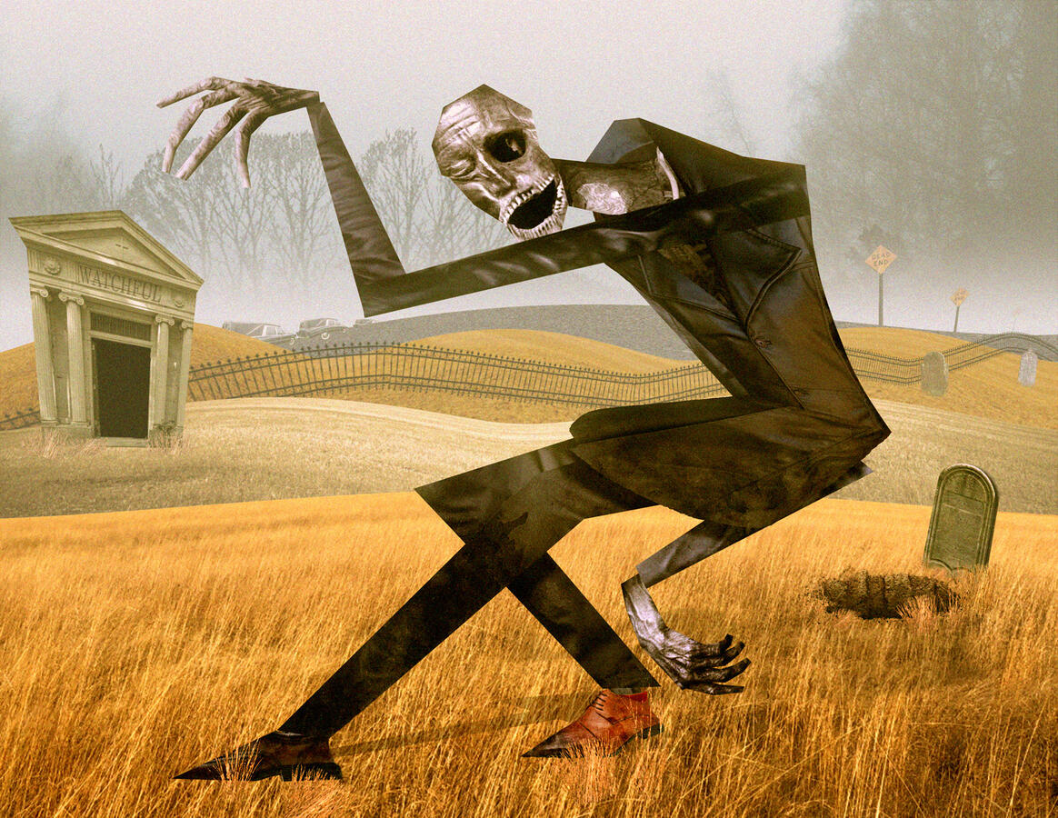 Frankie, 2023 Photoshop collage, personal work.