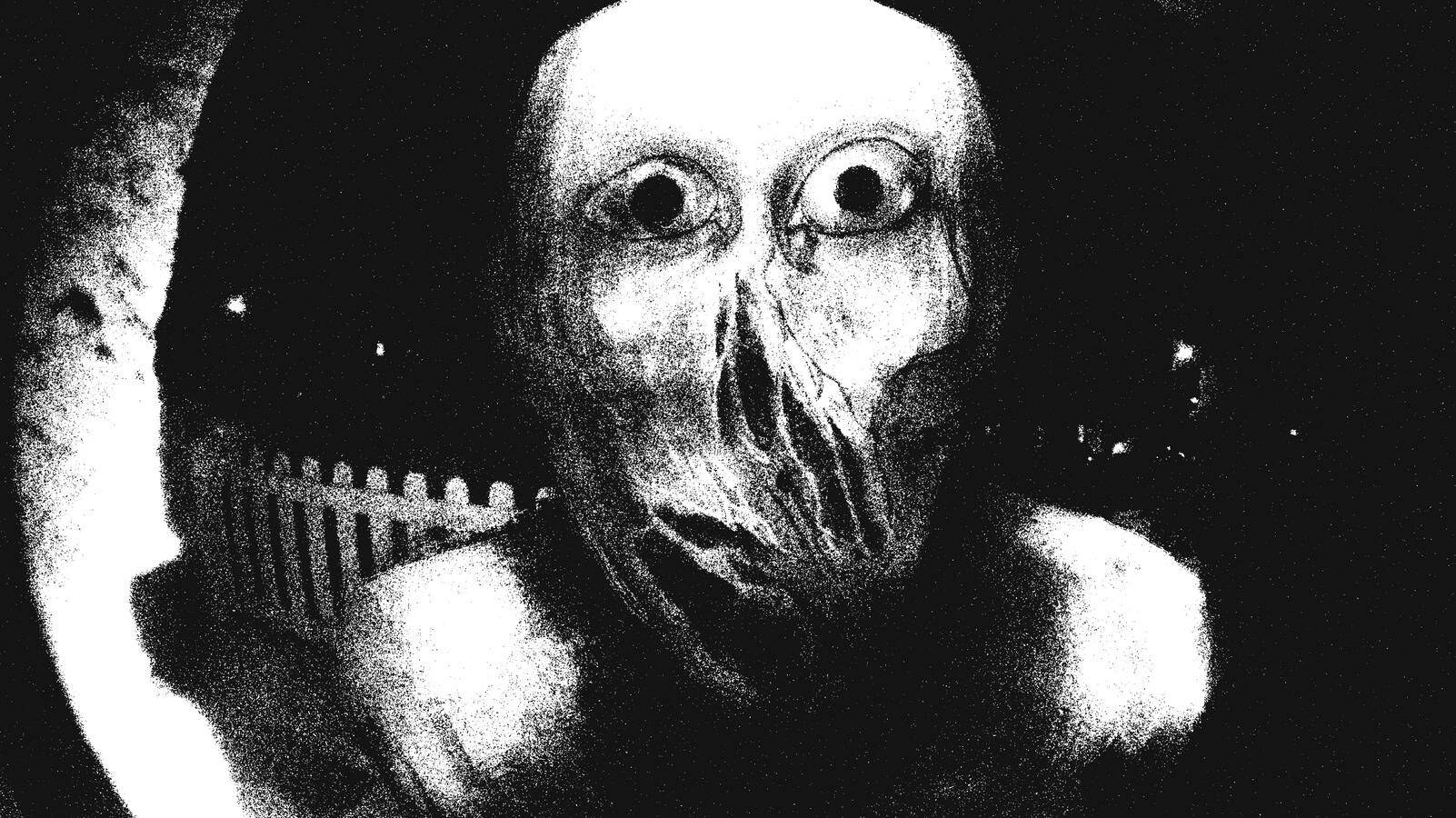 Someone is at Your Front Door, 2023 Photoshop illustration, personal work.