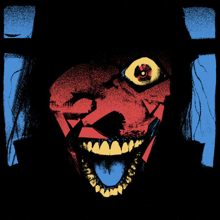 Portrait of Artist in Delight, 2023 Photoshop illustration, personal work.