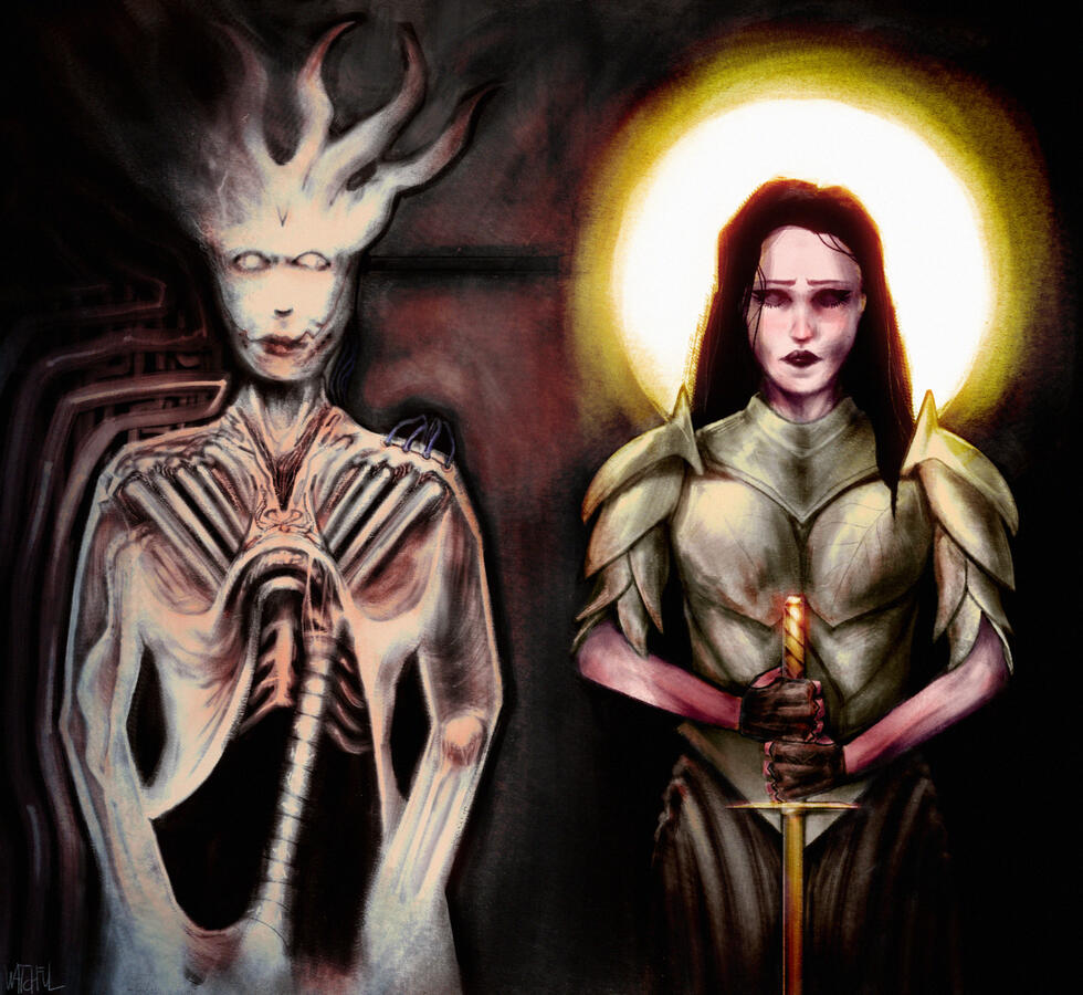 Mothers, 2024 Photoshop illustration, commission work.